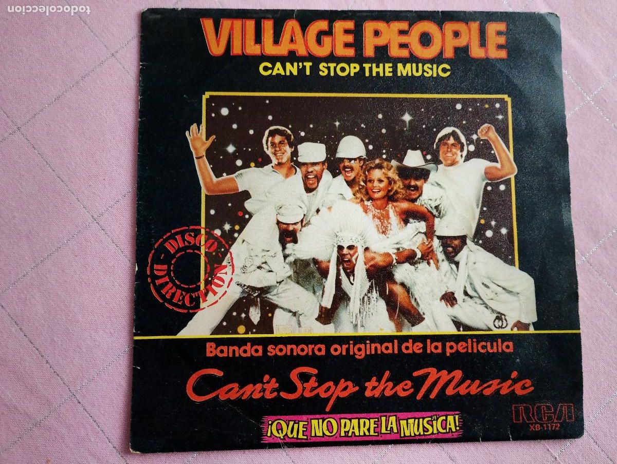Discos de vinilo: Village People &lrm;&ndash; Can't Stop The Music = Que No Pare La M&uacute;sica 1980 ed espa&ntilde;olamuy buen estado