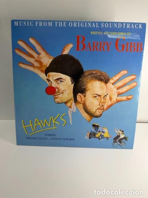 Discos de vinilo: HAWKS (LP) BARRY GIBB - A&Ntilde;O 1988 - Foto 1