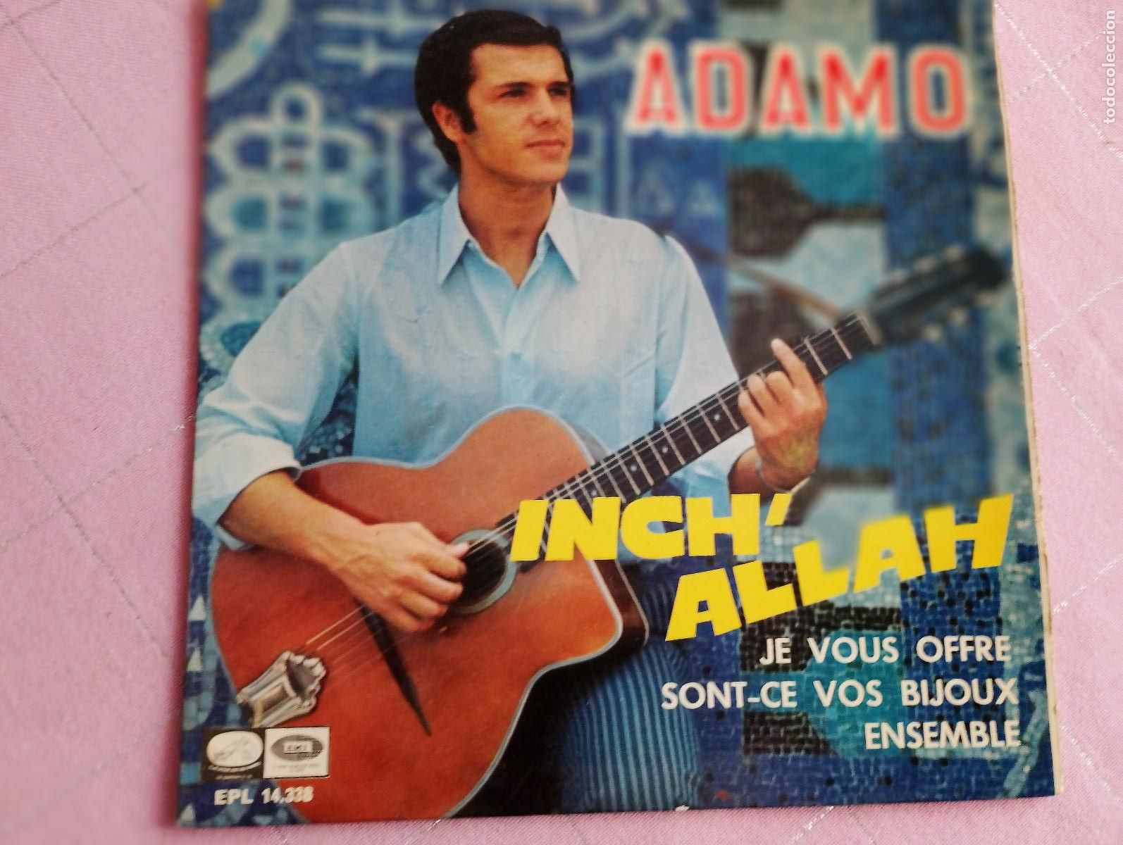 Discos de vinilo: Adamo &lrm;&ndash; Inch' Allah 1967 ed espa&ntilde;ola