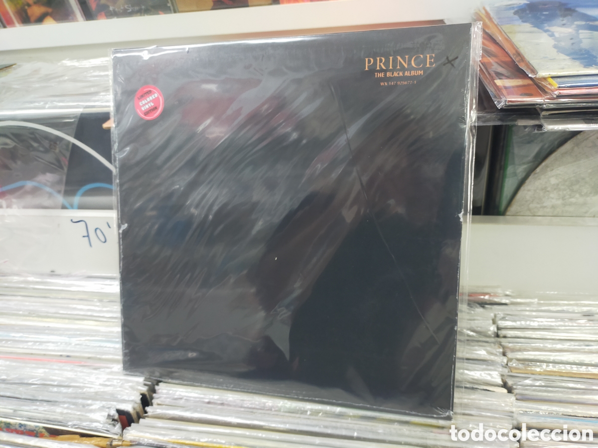 Discos de vinilo: Prince LP black album no oficial precintado vinilo de color