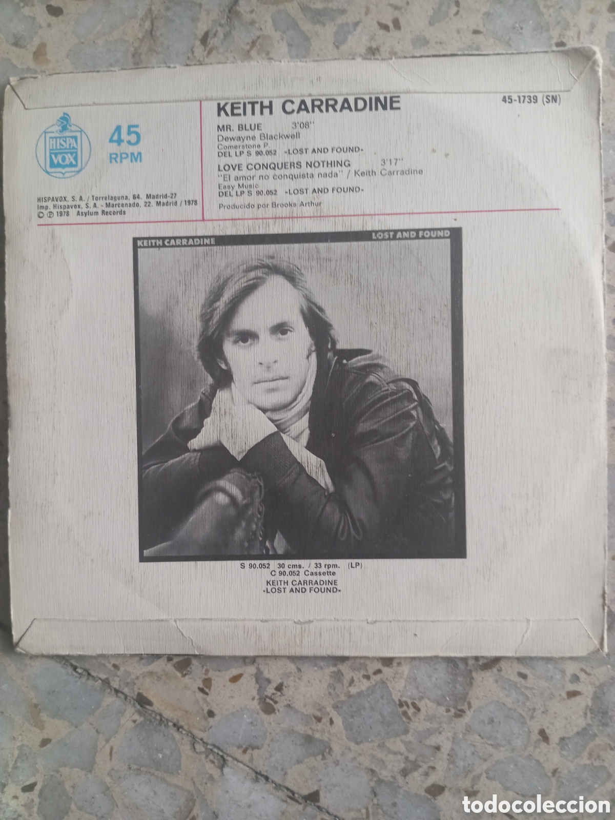 Discos de vinilo: SGL KEITH CARRADINE MR BLUE 1978 - Foto 2
