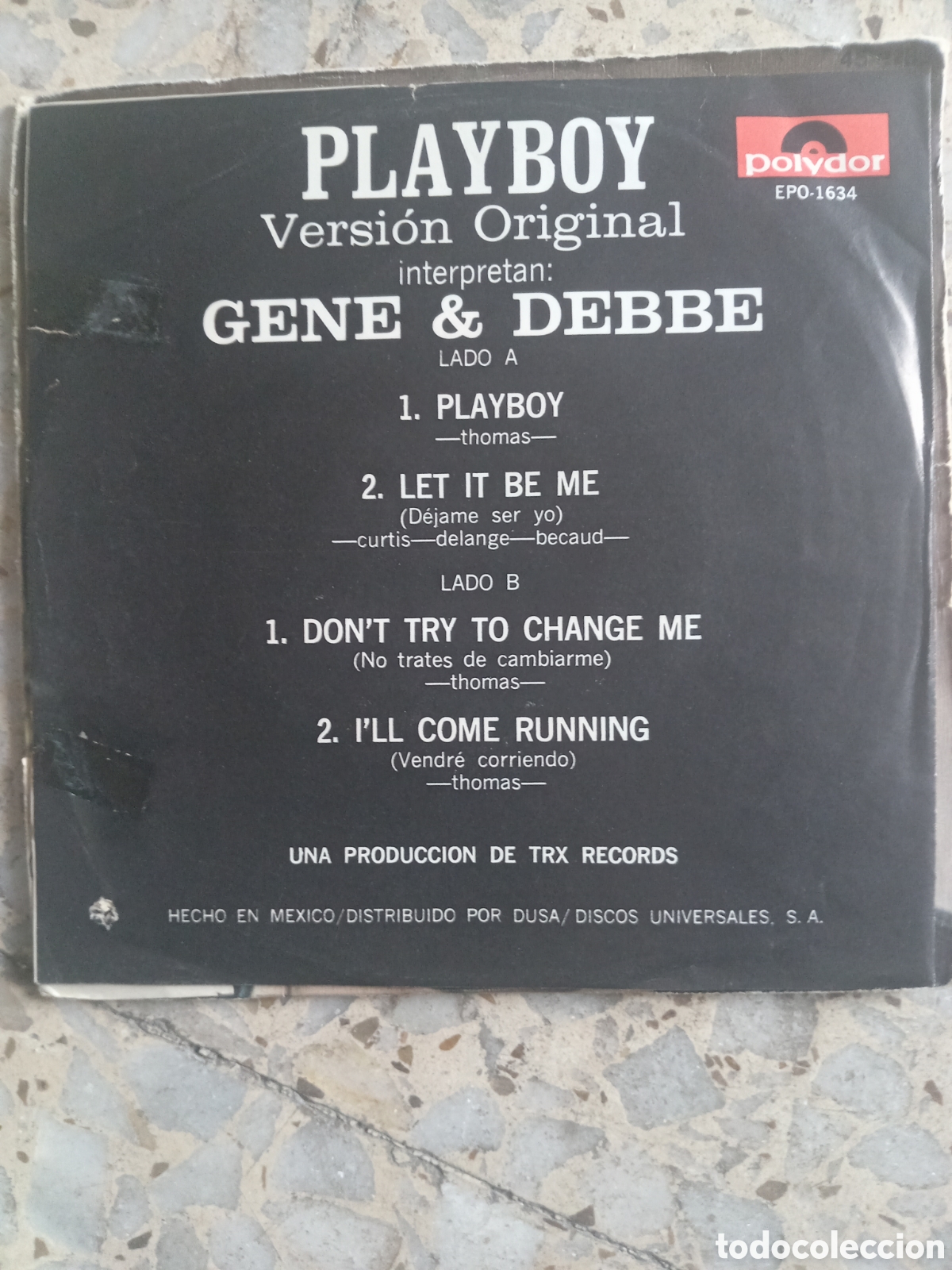 Discos de vinilo: EP GENE & DEBBE PLAYBOY 1969 MEXICO - Foto 2