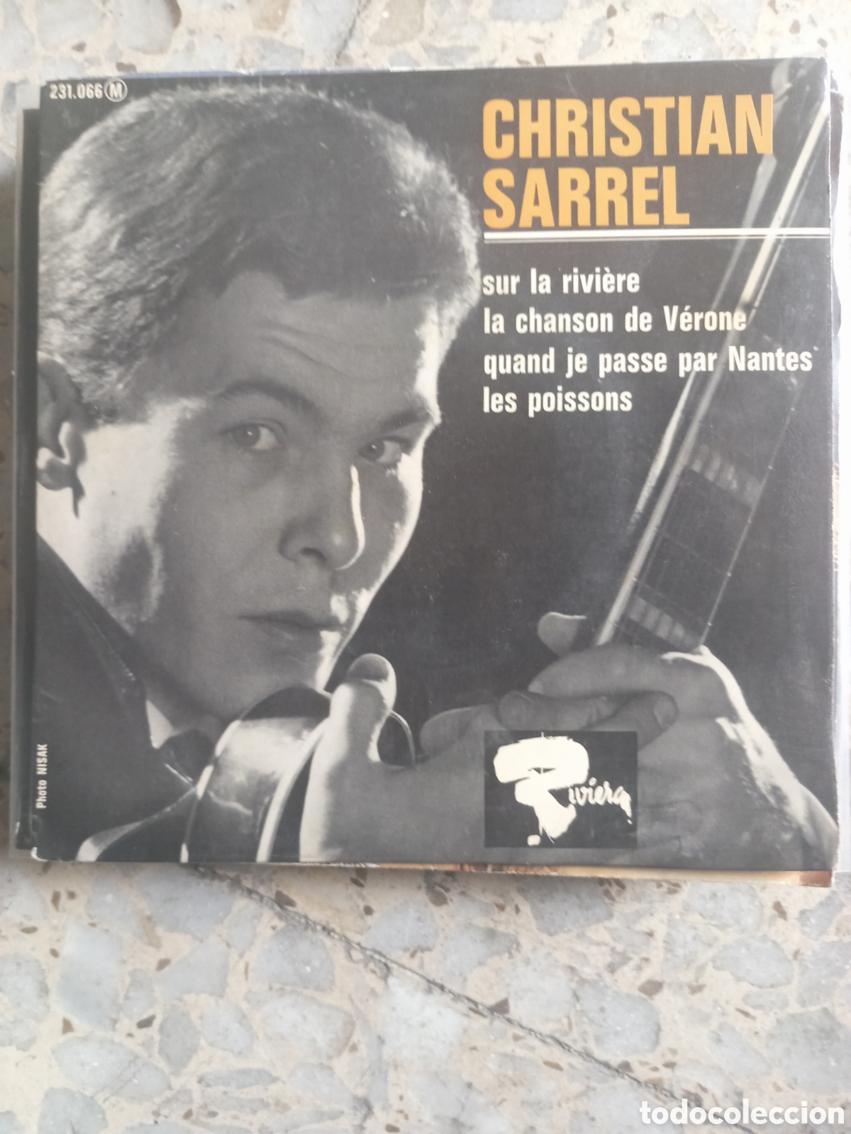 Discos de vinilo: EP CHRISTIAN SARREL SUR LA RIVIERE FRANCIA