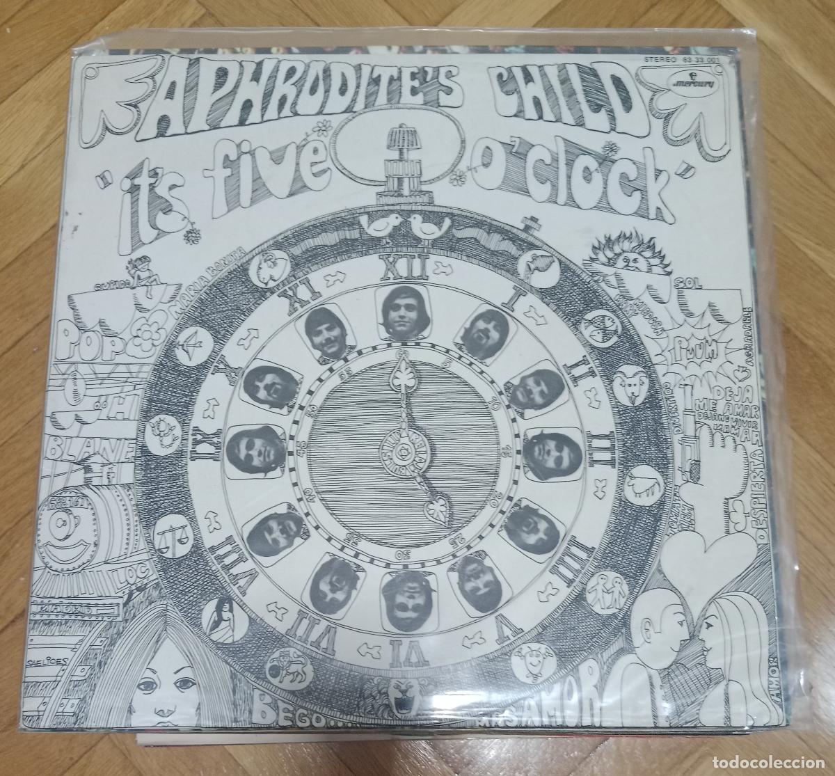 Discos de vinilo: Aphrodite's Child &lrm;&ndash; It's Five O'Clock Lp Espa&ntilde;a 70s