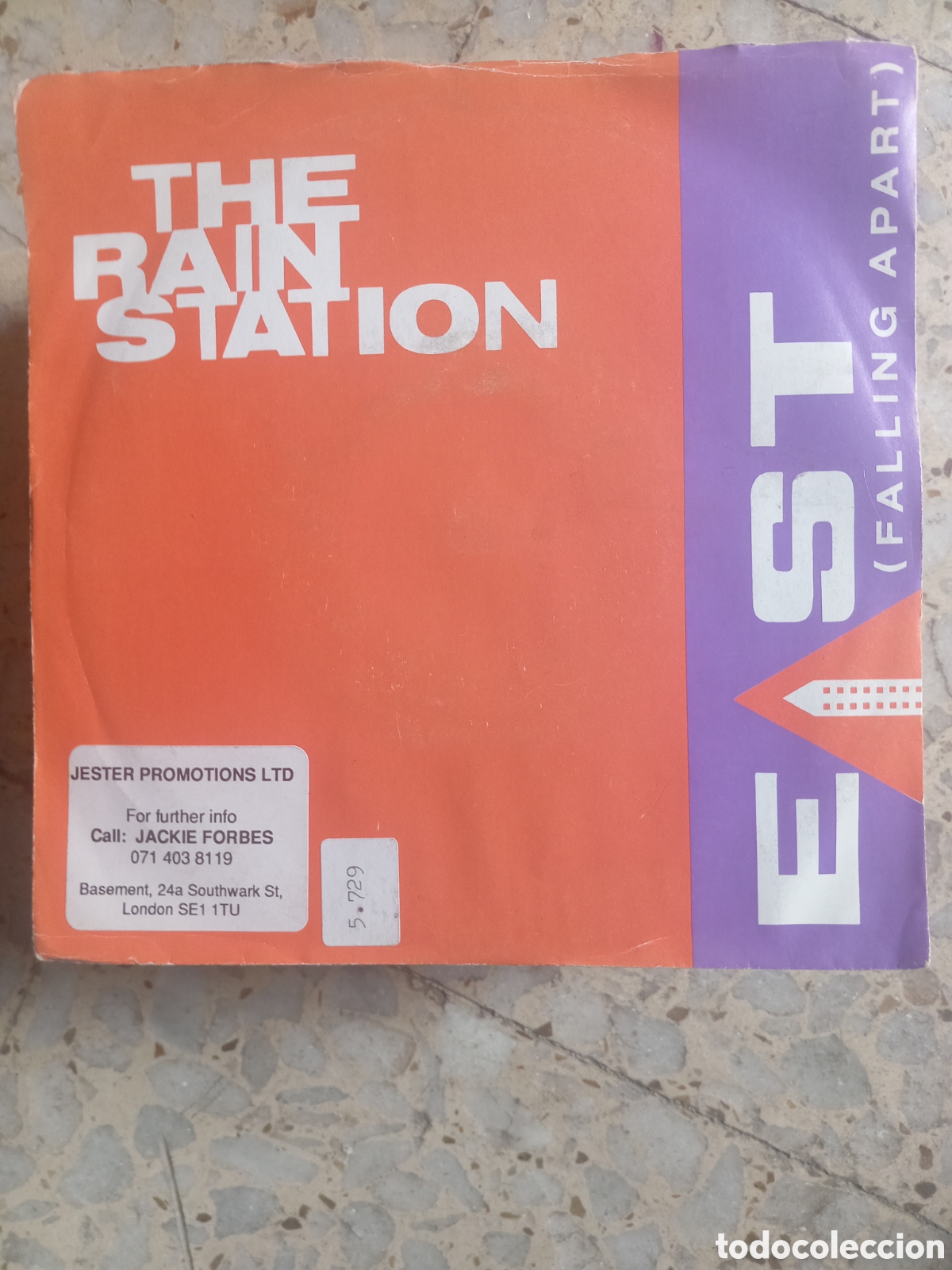 Discos de vinilo: SGL THE RAIN STATION EAST 1991 UK