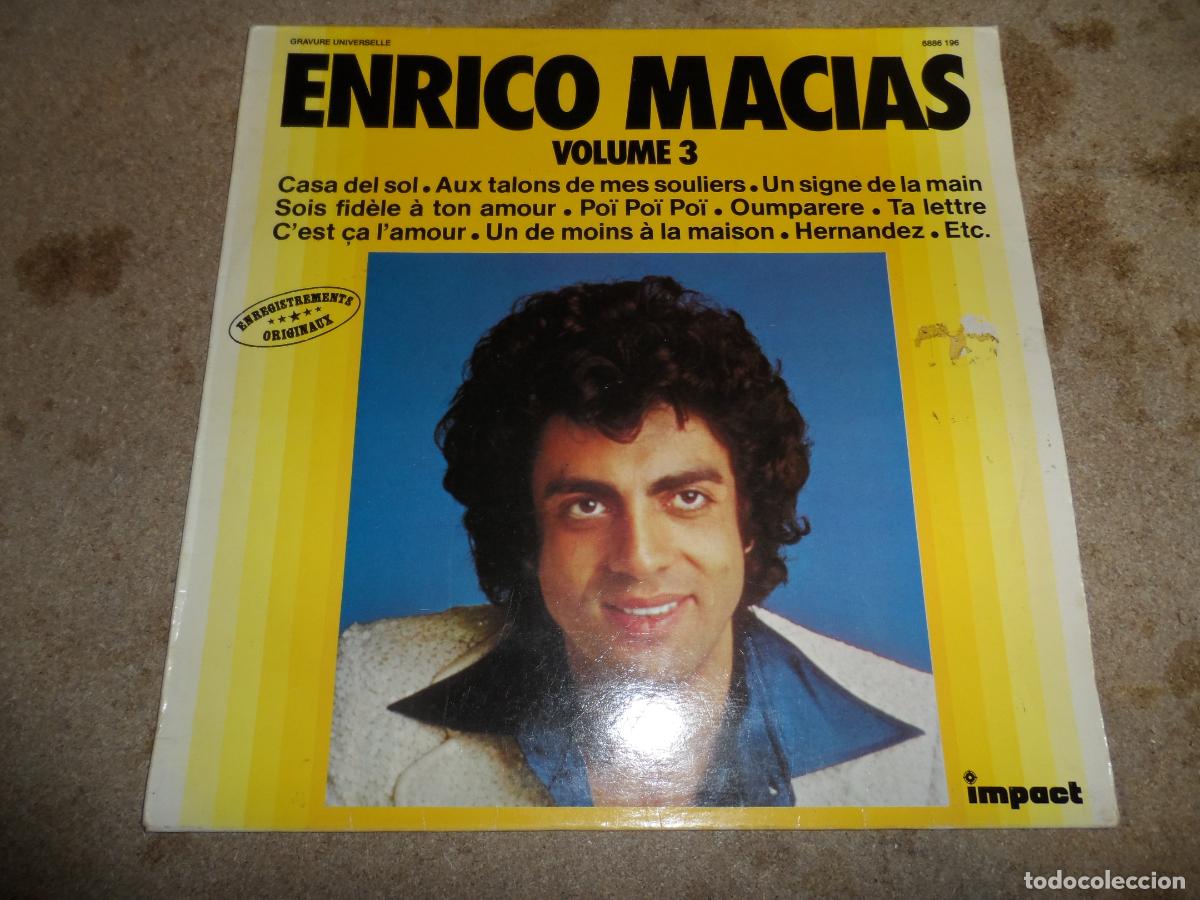 Discos de vinilo: Enrico Macias &ndash; Volume 3 (FRANCE 1978)