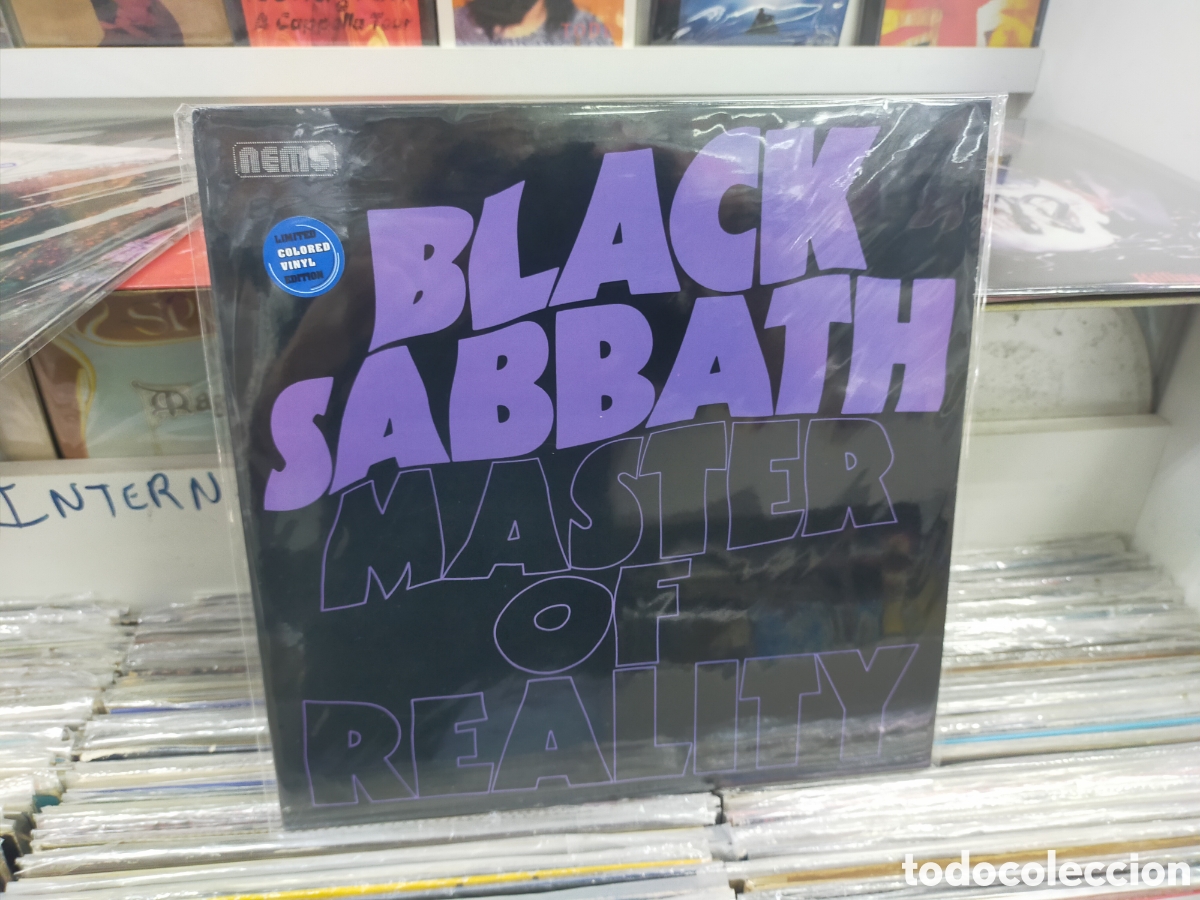 Discos de vinilo: Black Sabbath LP m&aacute;ster of reality vinilo de color precintado