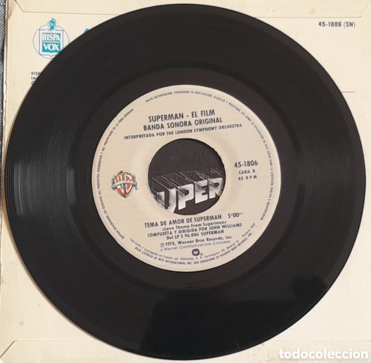 Discos de vinilo: SUPERMAN EL FILM - HISPAVOX 1978 - Foto 3