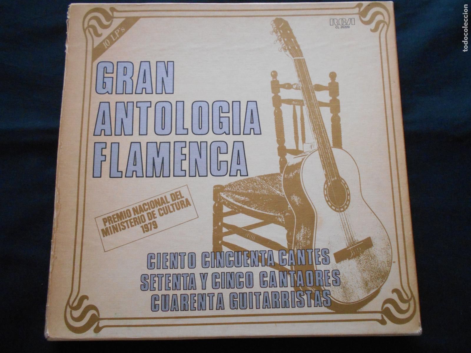 Dischi in vinile: GRAN ANTOLOGIA FLAMENCA - CAJA CON 10 LP - A&Ntilde;O 1979 - VINILOS COMO NUEVOS