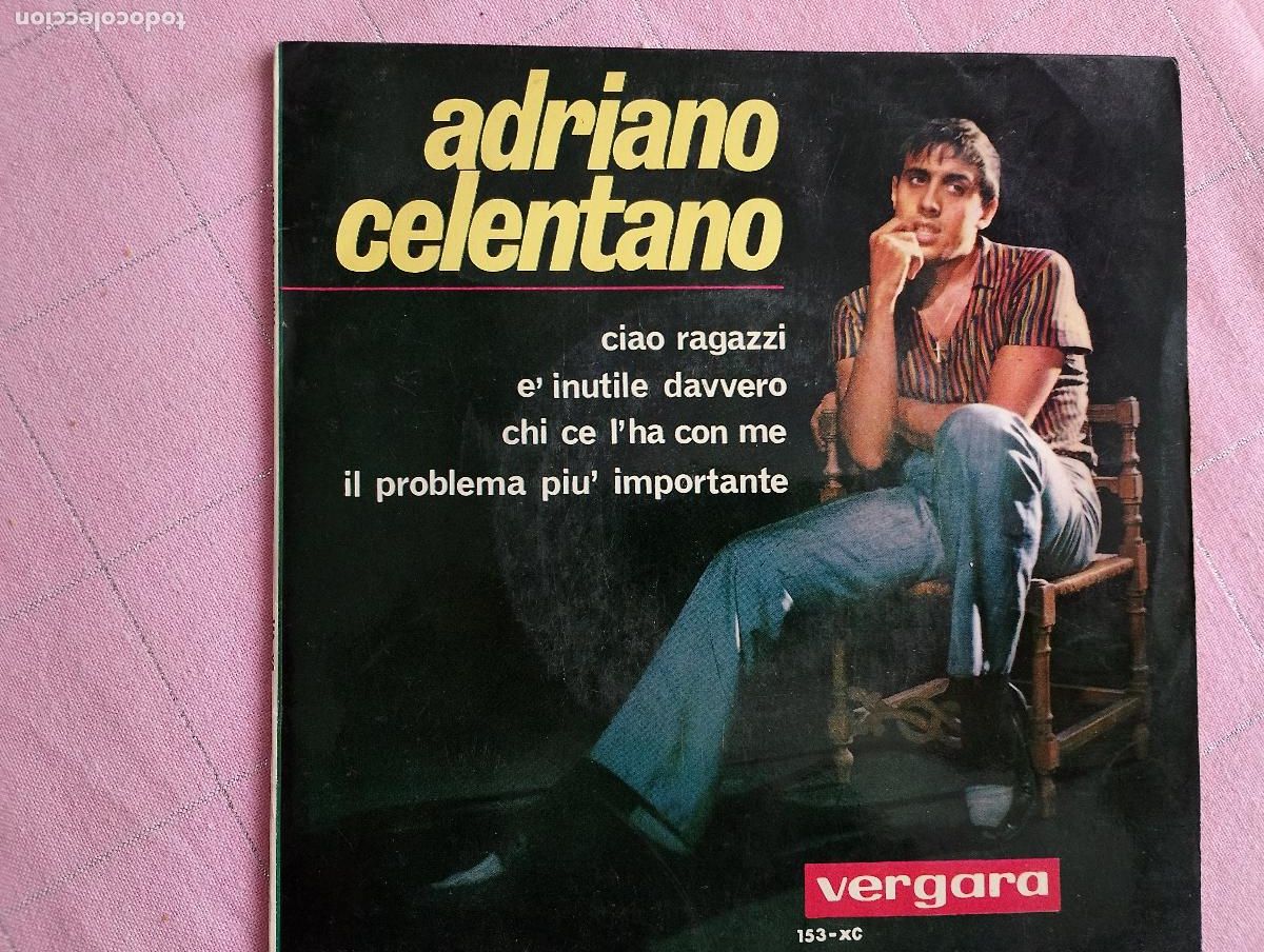 Discos de vinilo: Adriano Celentano &lrm;&ndash; Ciao Ragazzi 1964 ed espa&ntilde;ola