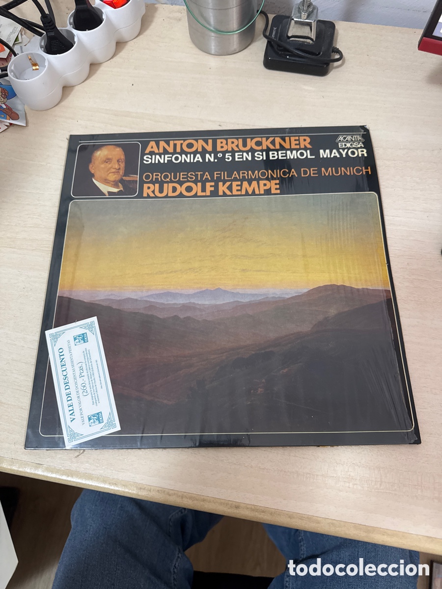 Discos de vinilo: DISCO VINILO ANT&Oacute;N BRUCKNER SINFON&Iacute;A NUMERO 5 EN SI BEMOL MAYOR ORQUESTA FILARM&Oacute;NICA DE M&Uacute;NICH 1982