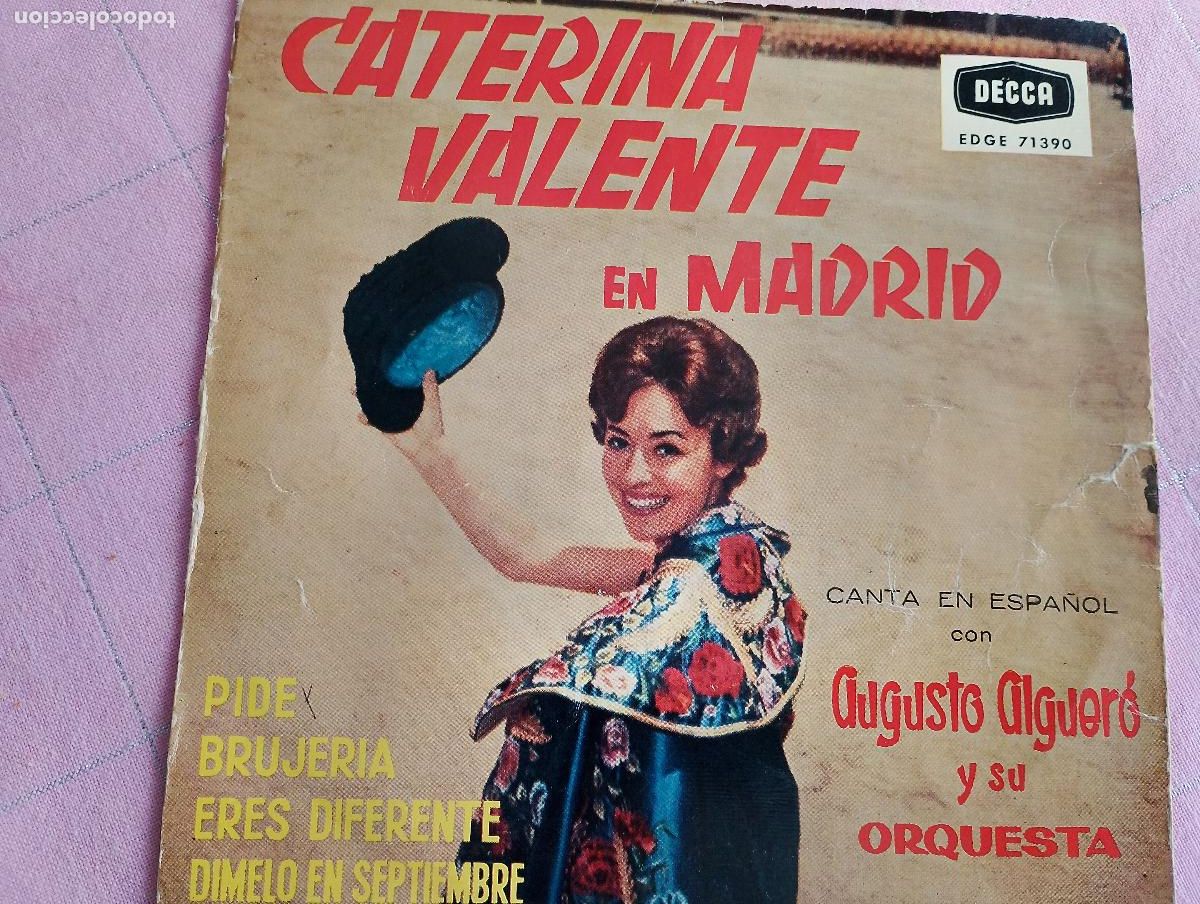 Discos de vinilo: Caterina Valente Canta En Espa&ntilde;ol Con Augusto Alguer&oacute; Y Su Orquesta &lrm;&ndash; Caterina Valente En Madrid