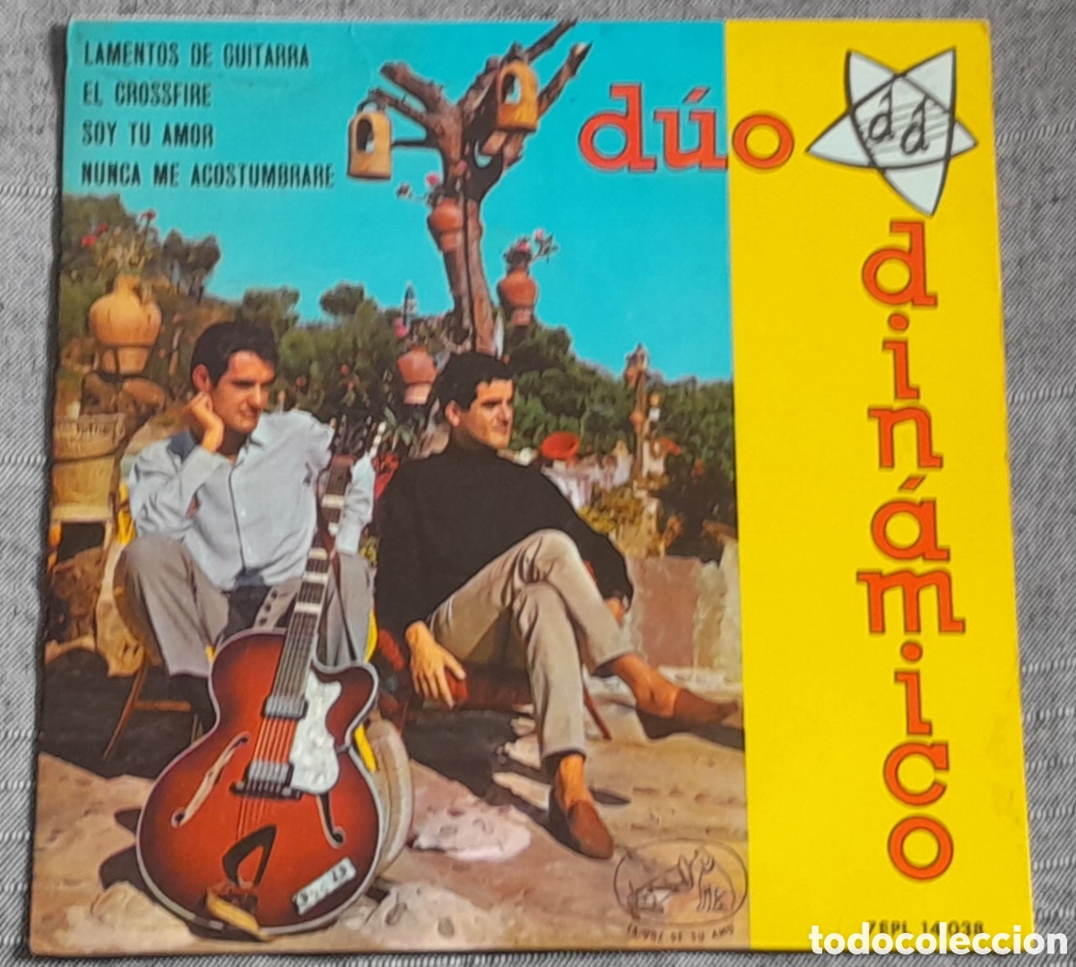 Discos de vinilo: D&Uacute;O DIN&Aacute;MICO - LAMENTOS DE GUITARRA + 3 - ODEON 1964