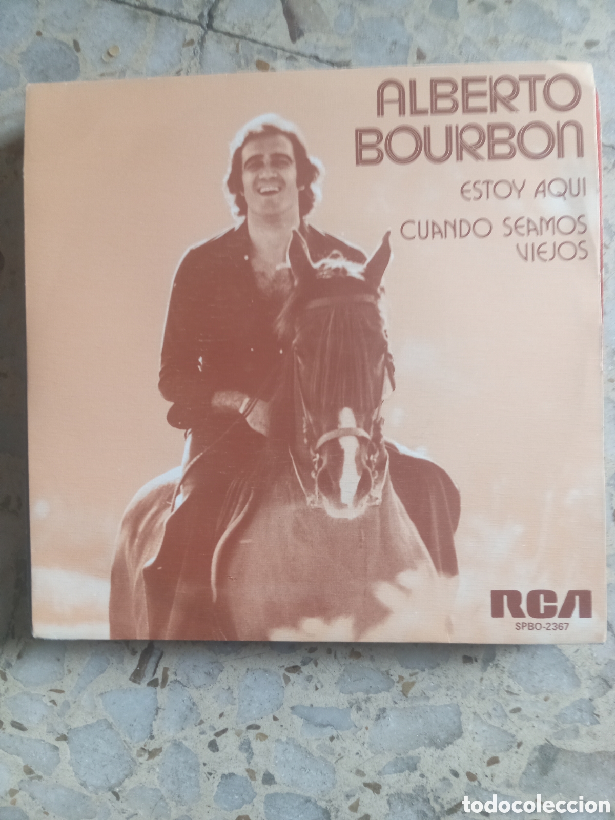 Discos de vinilo: SGL ALBERTO BOURBON ESTOY AQUI 1975 PROMO