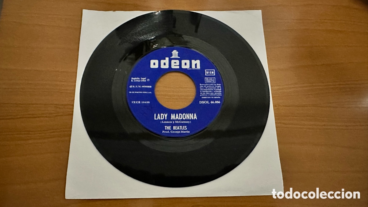 Discos de vinilo: Beatles Sg Lady Madonna. Spain