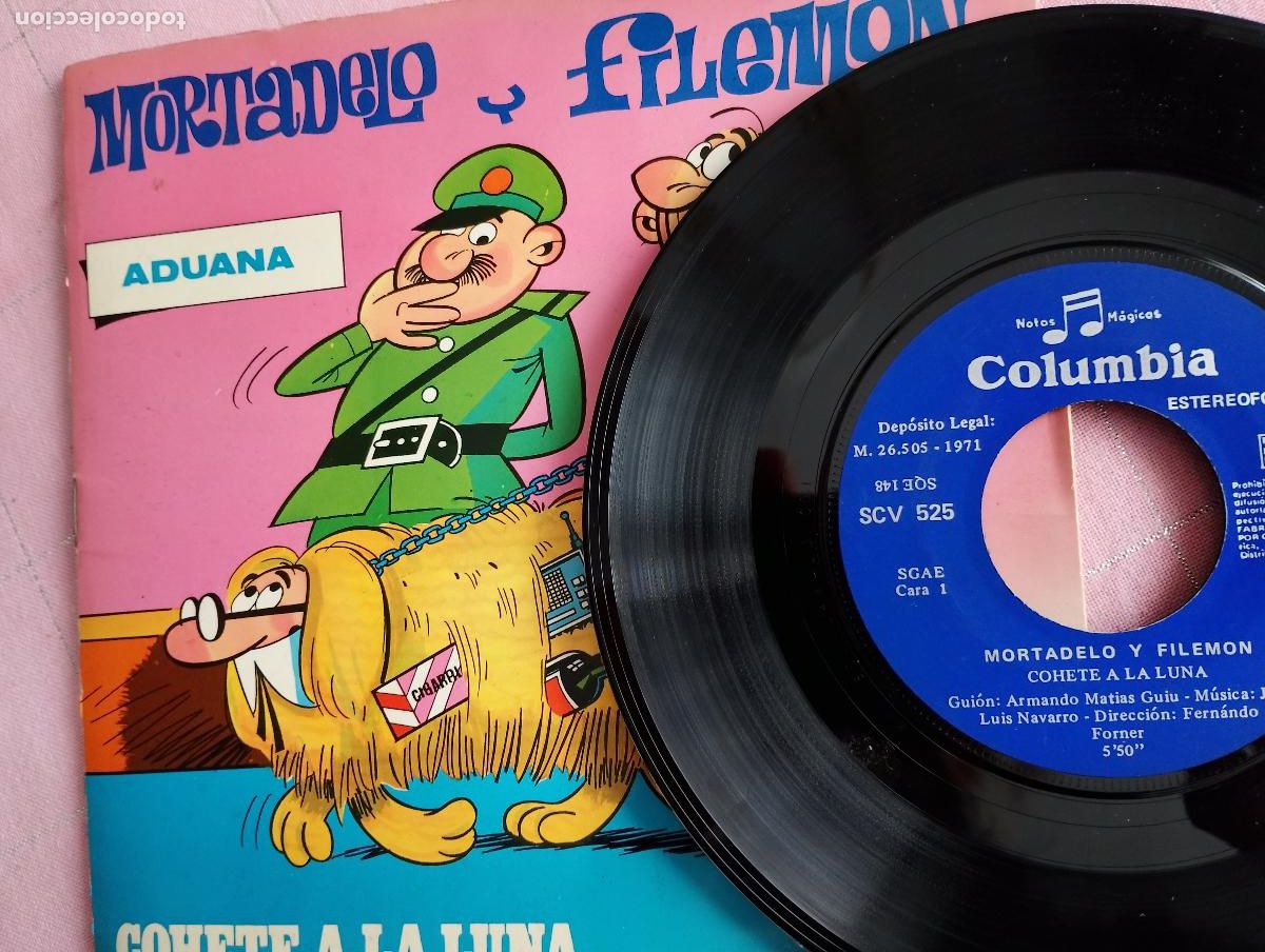 Discos de vinilo: mortadelo Y Filem&oacute;n &lrm;&ndash; Cohete A La Luna 1971 - Foto 3