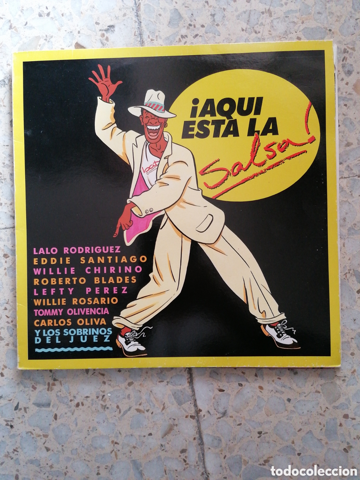 Discos de vinilo: AQUI ESTA LA SALSA LP ESPA&Ntilde;OL 1989