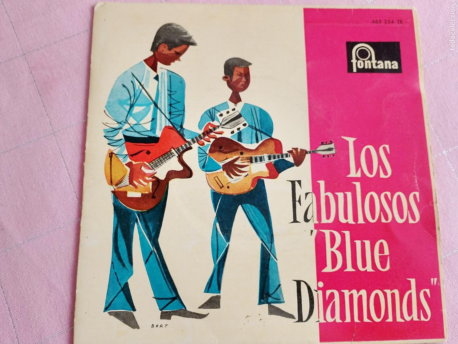 Discos de vinilo: LOS FABULOSOS BLUE DIAMONDS - Celos - Barquito / Cara de ni&ntilde;o - Margie&rdquo; 1961 ed espa&ntilde;ola