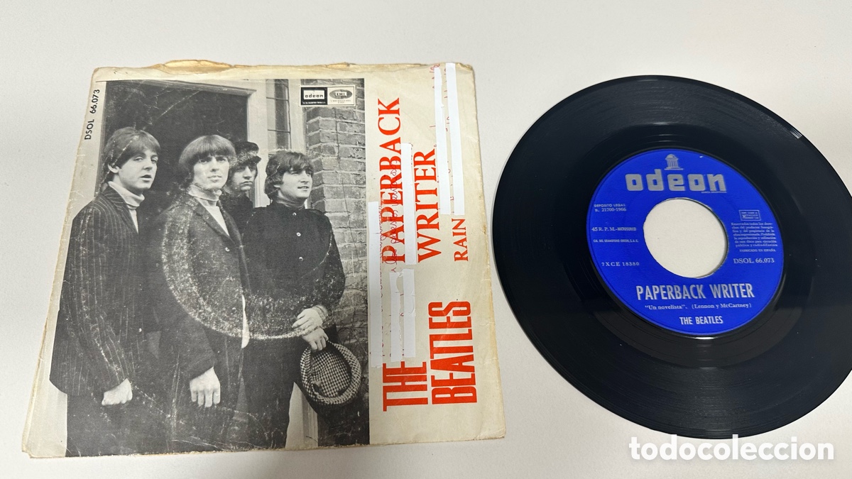 Discos de vinilo: Beatles Sg Paperback writer label azul. Spain