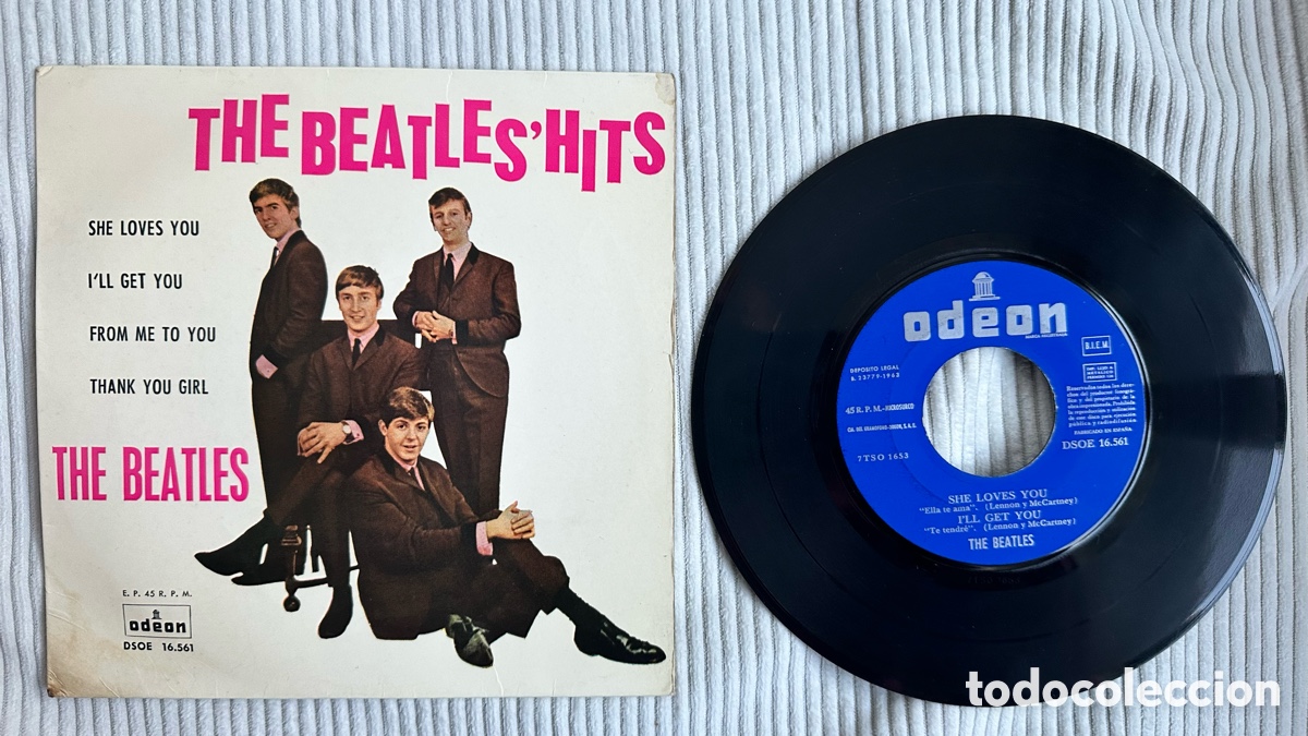 Discos de vinilo: Beatles ep She loves you. Spain