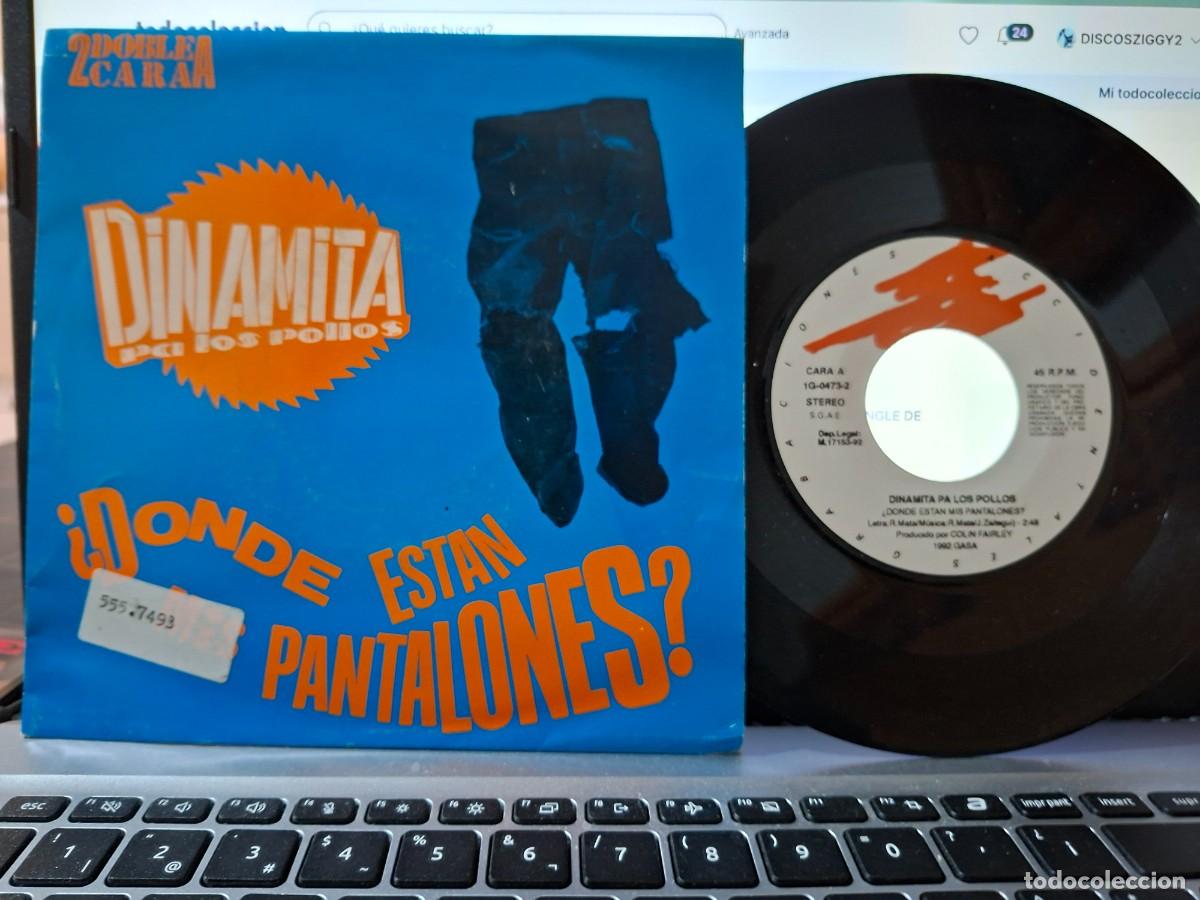 Discos de vinilo: DINAMITA PA LOS POLLOS - DONDE ESTAN MIS PANTALONES - SINGLE DE VINILO NEO ROCKABILLY C-36