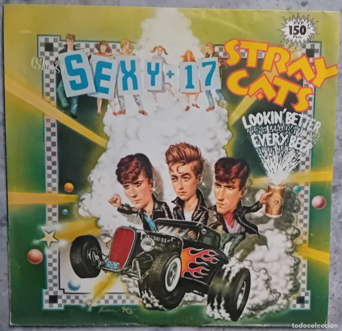 Discos de vinilo: STRAY CATS. SINGLE. (SHE'S) SEXY +17