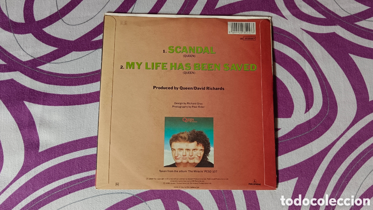 Discos de vinilo: Queen &ndash; Scandal 7&rdquo; Single - Foto 4