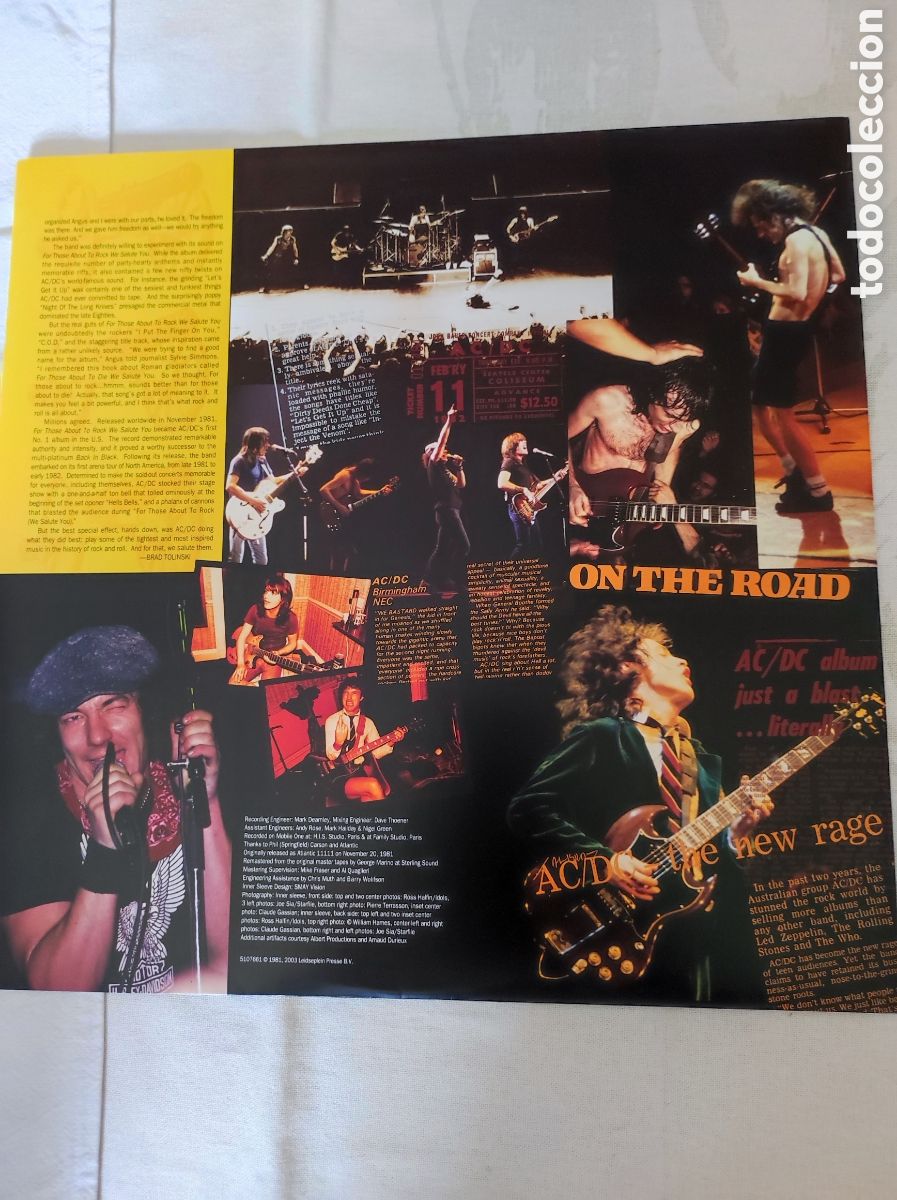 Discos de vinilo: AC/DC - FOR THOSE ABOUT TO ROCK... - Foto 5