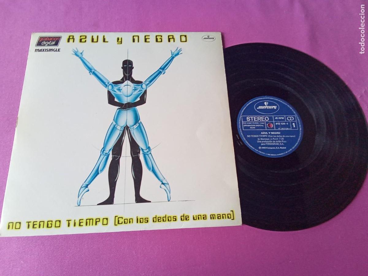 Discos de vinilo: AZUL Y NEGRO NO TENGO TIEMPO 1983 LP L31 3