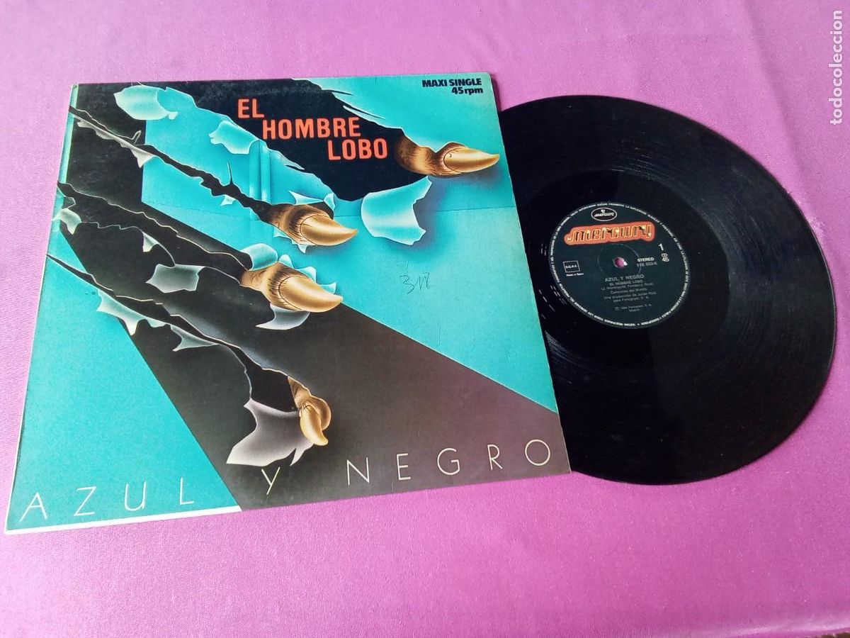 Discos de vinilo: AZUL Y NEGRO EL HOMBRE LOBO 1984 LP L31 3