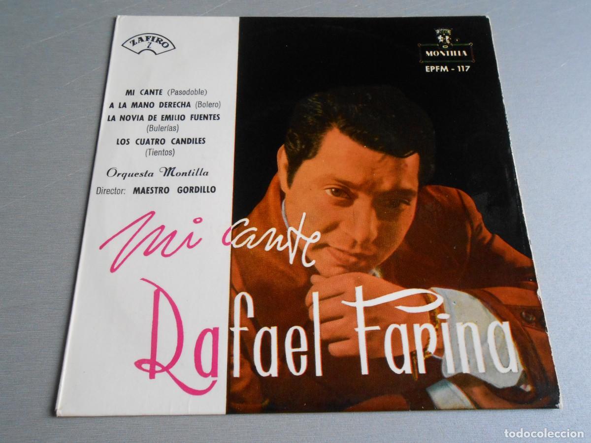 Discos de vinilo: RAFAEL FARINA - MI CANTE -, EP, MI CANTE +3, A&Ntilde;O 1959, MONTILLA EPFM-117