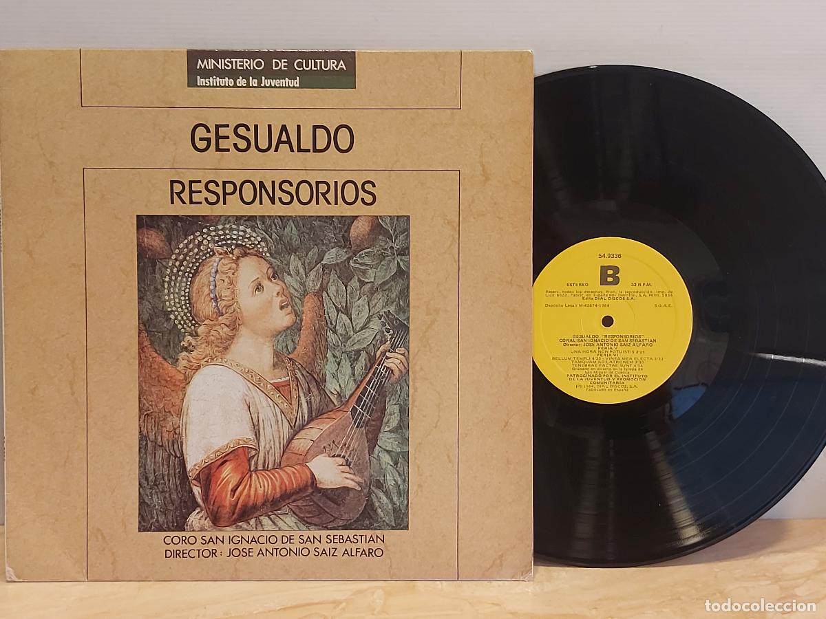 Discos de vinilo: CORO SAN IGNACIO / GESUALDO / RESPONSORIOS / LP-MIN.CULTURA-1984 / MBC. ***