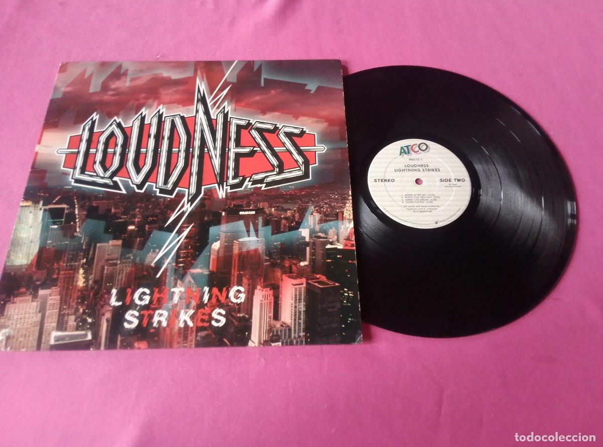 Discos de vinilo: LOUDNESS LIGHTNING STRIKES 1986 LP L31 3