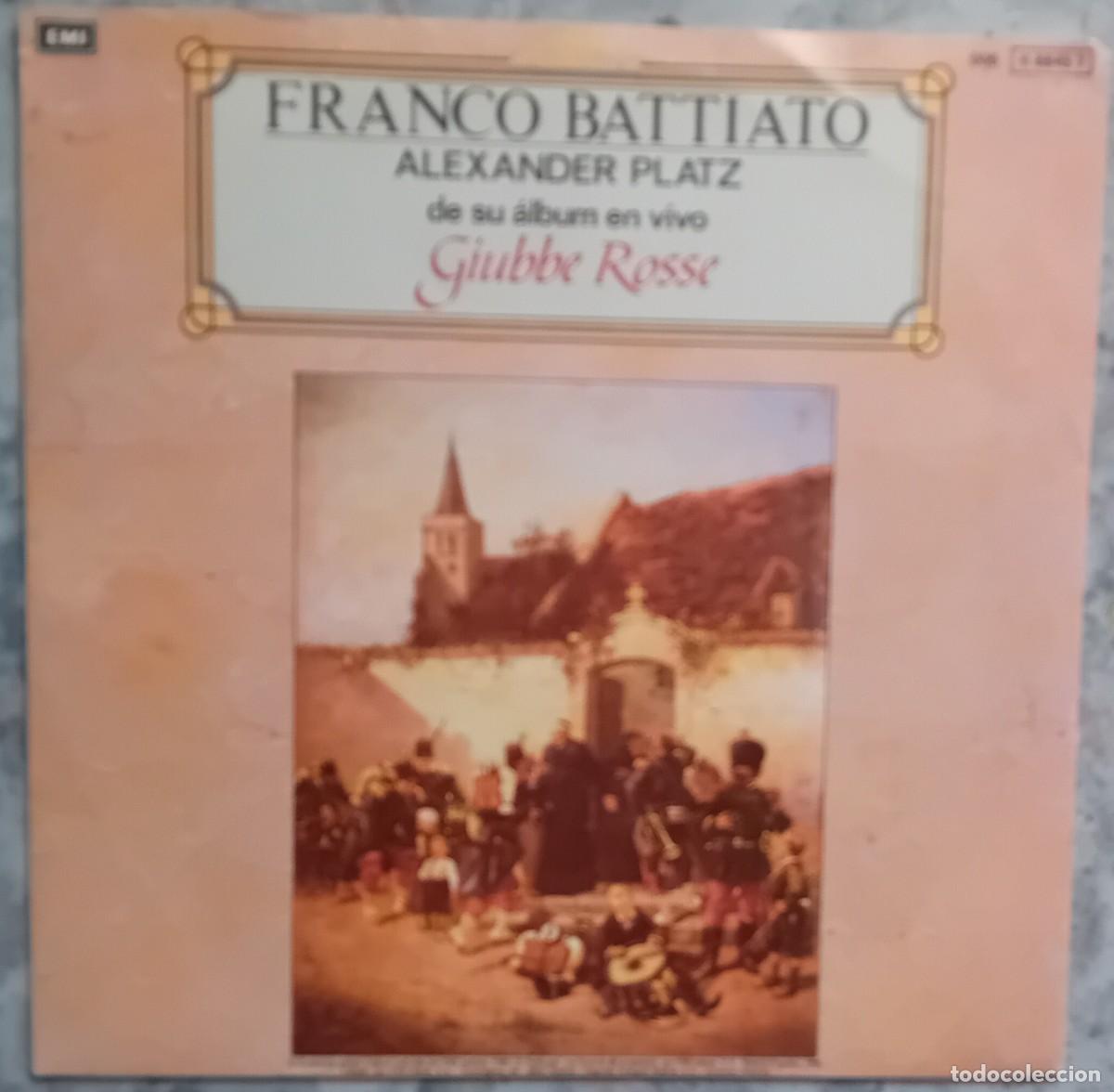 Discos de vinilo: SINGLE. FRANCO BATTIATO. ALEXANDER PLATZ.