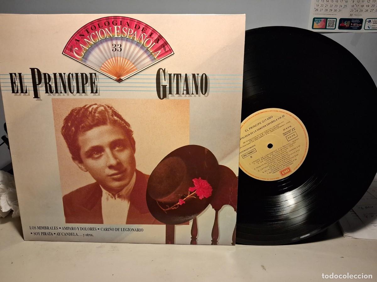 Discos de vinilo: LP EL PRINCIPE GITANO ( ANTOLOGIA DE LA CANCION ESPA&Ntilde;OLA VOLUMEN 33 )