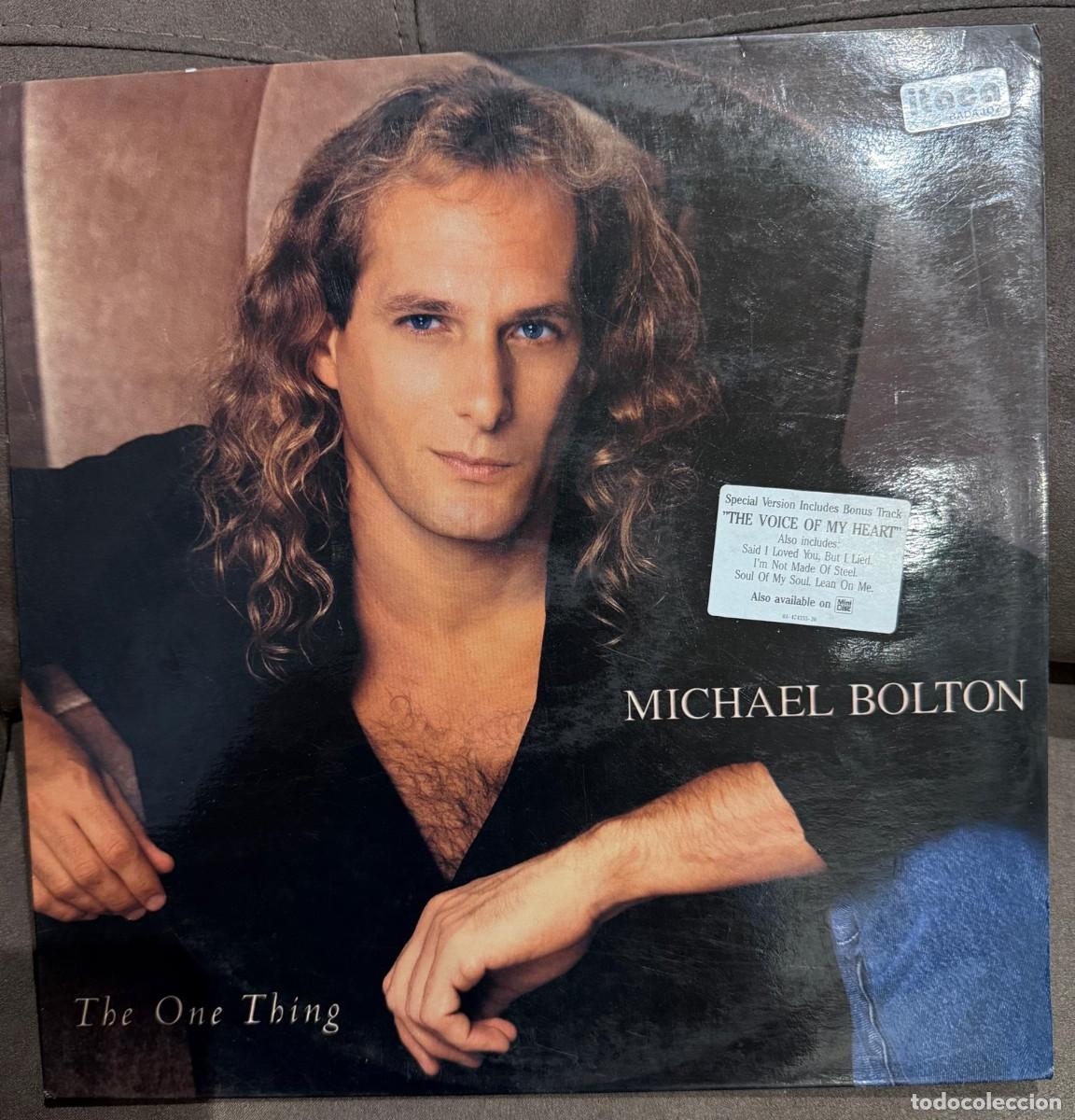 Vinyl-Schallplatten: Michael Bolton &lrm;&ndash; The One Thing. DISCO VINILO. Edic. Spain. 1993. Vg/Vg