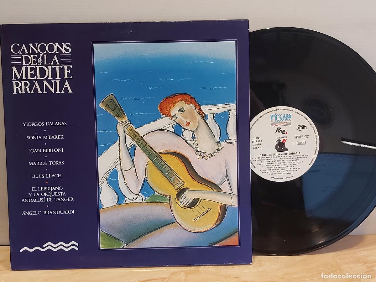 Discos de vinilo: CAN&Ccedil;ONS DE LA MEDITERR&Agrave;NIA / VARIOS ARTISTAS / LP GATEFOLD-RTVE/RNE-1990 / DE LUJO. ****