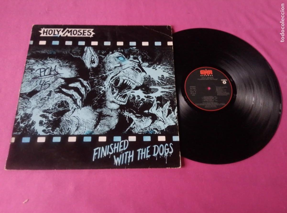 Discos de vinilo: HOLY MOSES FINISHED WITH THE DOGS 1987 LP L31 3