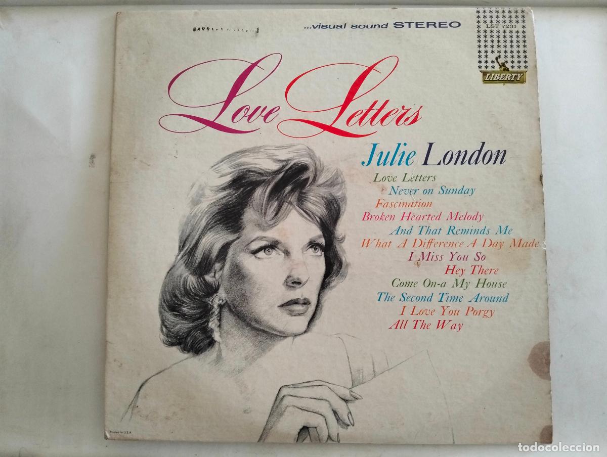 Discos de vinilo: JULIE LONDON, DISCO LP LOVE LETTERS, EDITADO LIBERTY RECORDS, A&Ntilde;O 1962