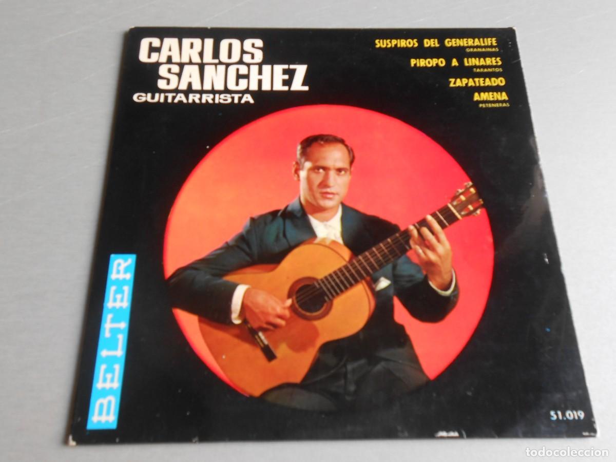 Discos de vinilo: CARLOS SANCHEZ - GUITARRISTA -, EP, SUSPIROS DEL GENERALIFE +3, A&Ntilde;O 1963, BELTER 51.019