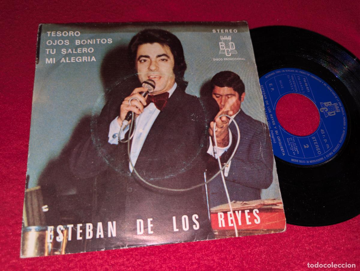 Discos de vinilo: ESTEBAN DE LOS REYES Tesoro/Ojos bonitos/Tu salero/Mi alegria EP 7'' 1977 BCD PROMO