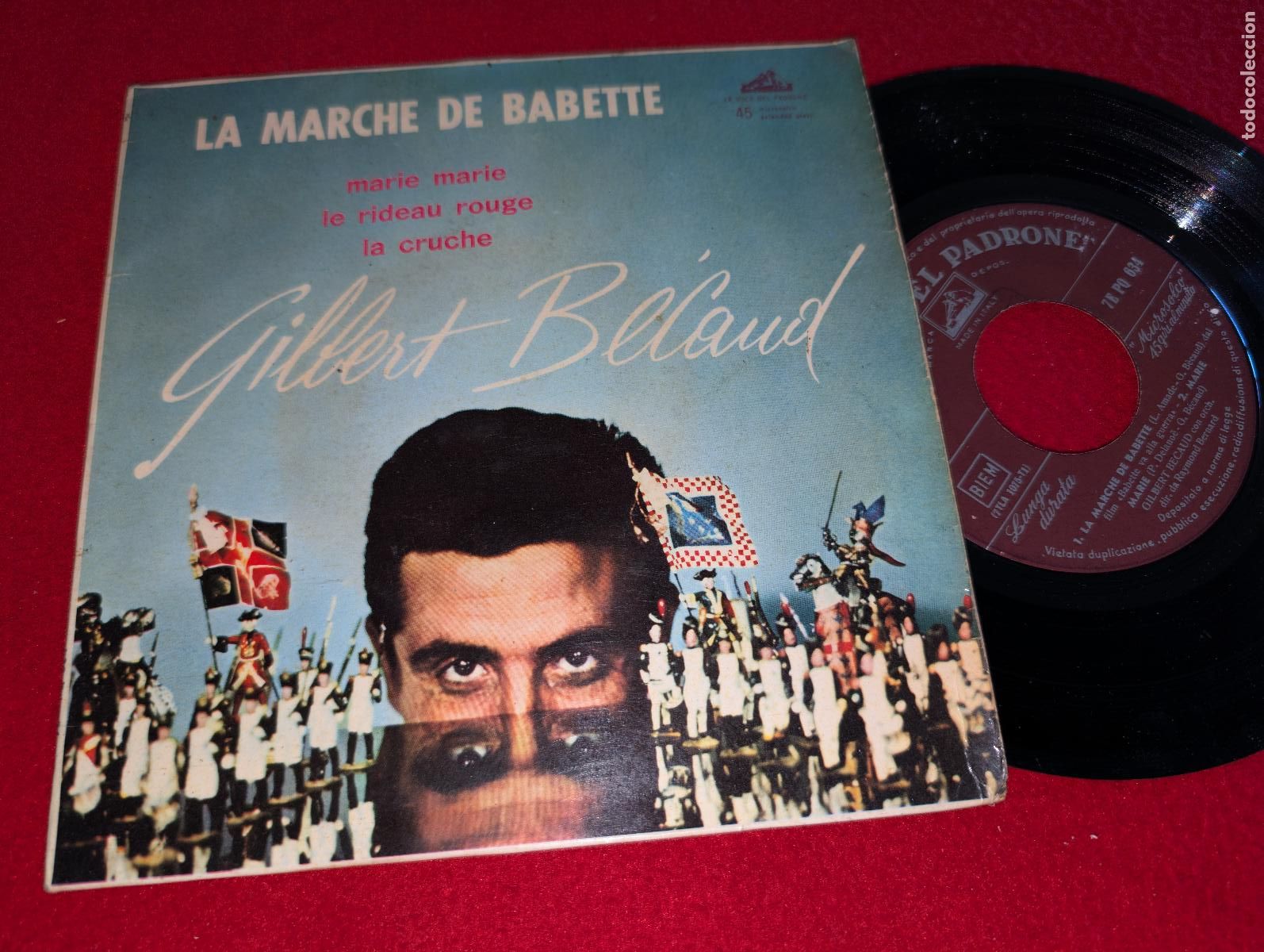 Discos de vinilo: GILBERT BECAUD La marche de babette/Marie Marie +2 EP 7'' 1959 ITALY ITALIA