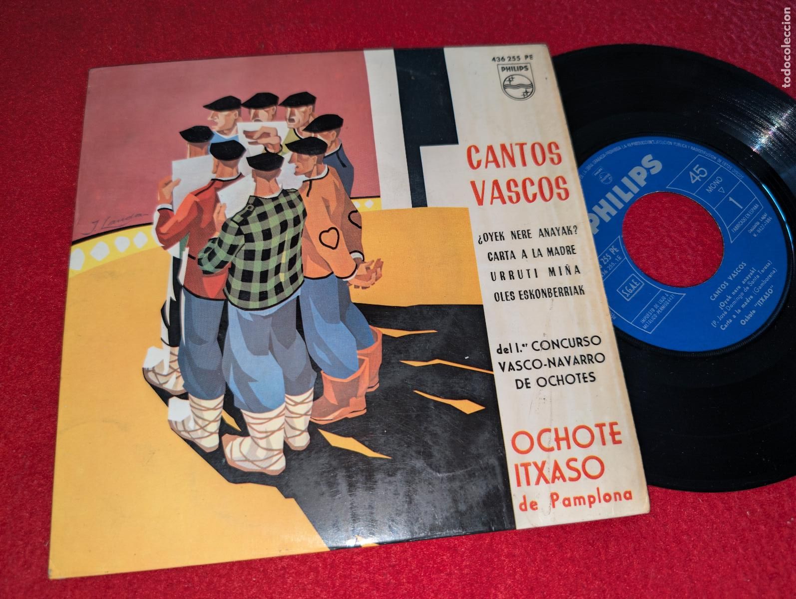 Discos de vinilo: OCHOTE ITXASO PAMPLONA Oyek nere Anayak?/Urruti mi&ntilde;a +2 EP 7'' 1964 CANTOS VASCO EUSKADI