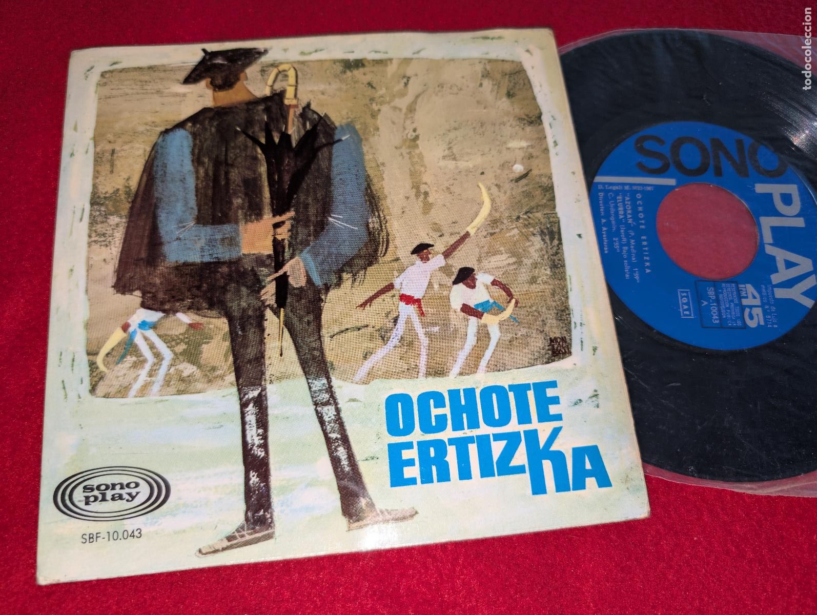 Discos de vinilo: OCHOTE ERTIZKA Azokan/Elurra +2 EP 7'' 1967 CANTOS VASCO EUSKADI