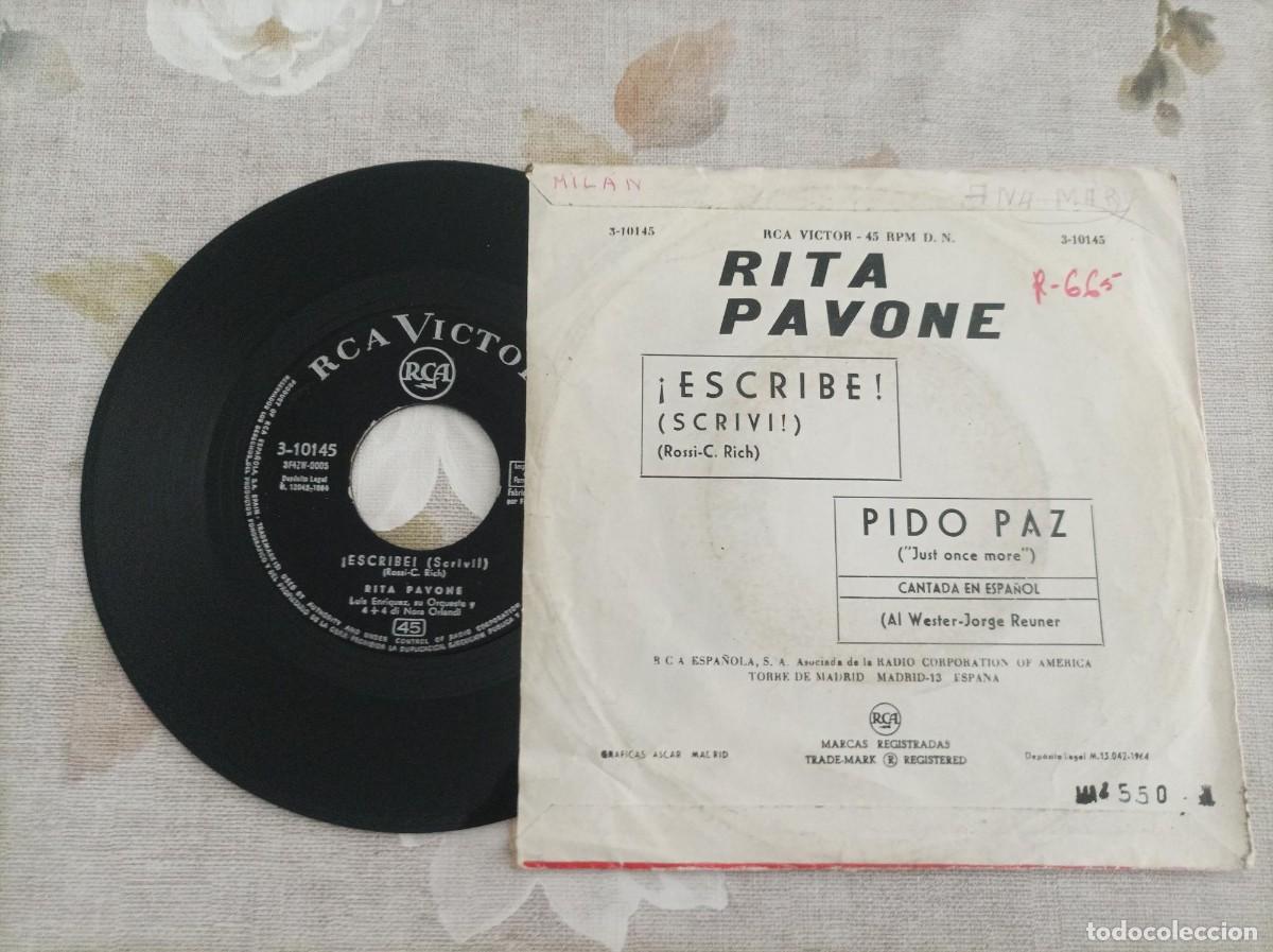 Discos de vinilo: Rita Pavone single dificil - Foto 2