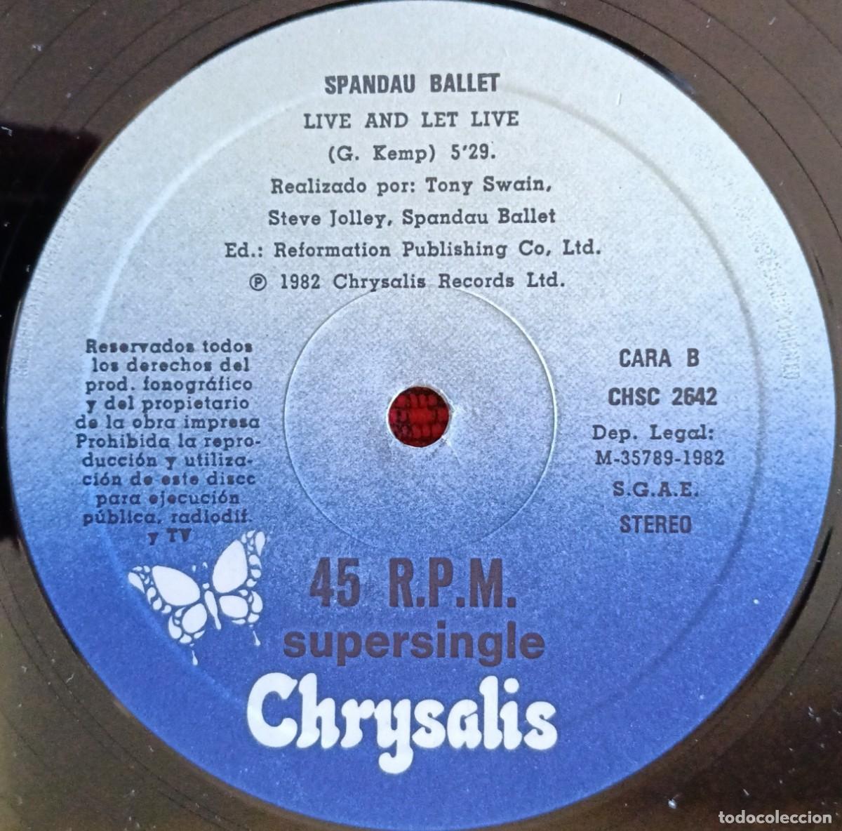 Discos de vinilo: SPANDAU BALLET ** Lifeline ** MAXI SINGLE VINILO 1982 - Foto 4