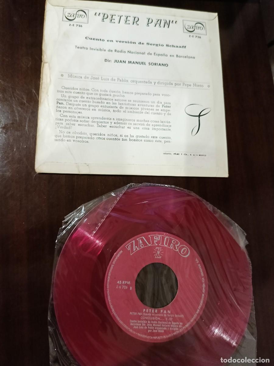 Discos de vinilo: Disco Peter Pan. Zafiro - Foto 2