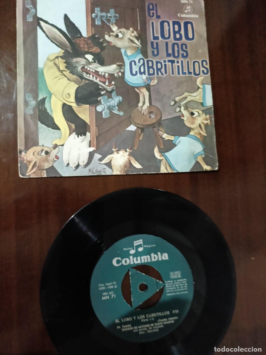 Discos de vinilo: Disco cuento. El lobo y los cabritillos - Foto 1