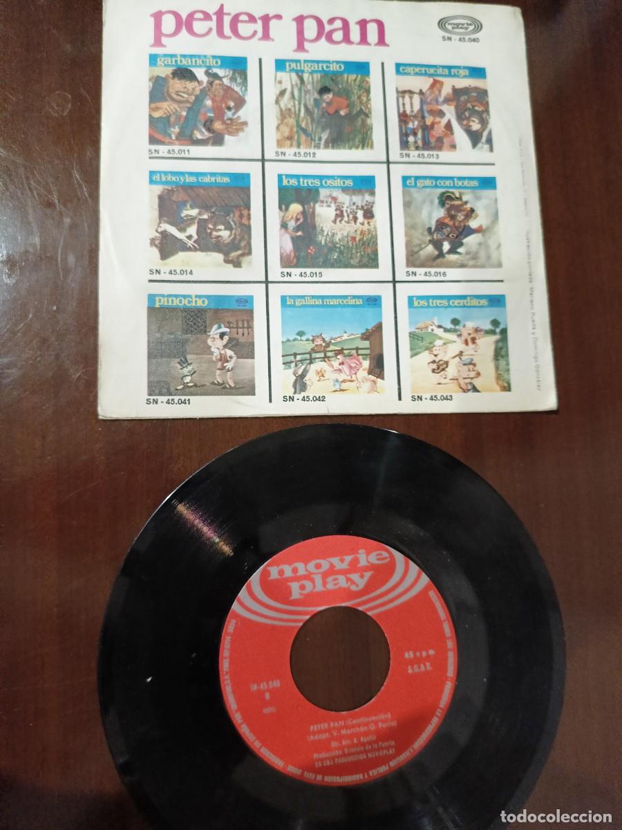 Discos de vinilo: Disco cuento PETER PAN. - Foto 2