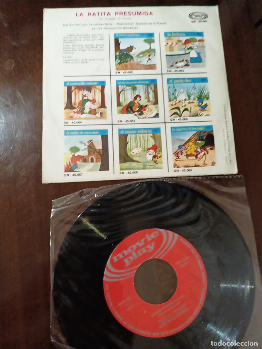 Discos de vinilo: Disco cuento LA RATITA PRESUMIDA - Foto 2